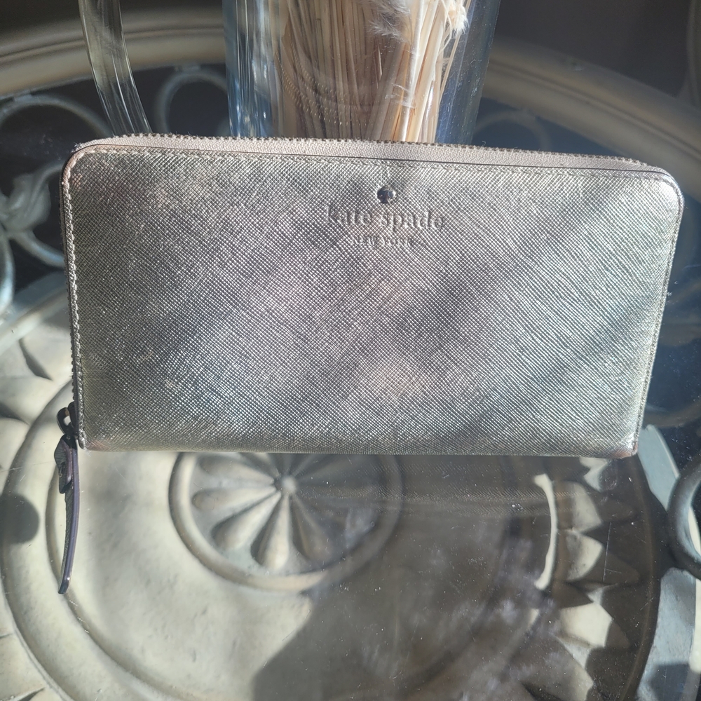 Kate Spade Metallic Gold Wallet